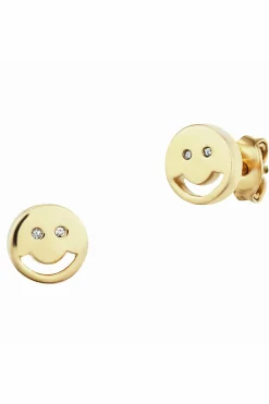 Ohrstecker 925/- Sterling Silber vergoldet Smile 41183970918494