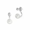 Ohrstecker 925-/ Sterling Silber rhodiniert Perlen 41183966986334