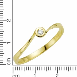 Orolino Gold 585 mit Brillant 0,03ct. Ring 41676310839390