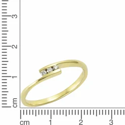 Orolino Gold 585 mit 3x Brillant zus. 0,06ct. Ring 41675854905438