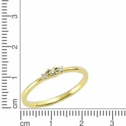 Orolino Gold 585 mit 3x Brillant zus. 0,08ct. Ring 41675855200350