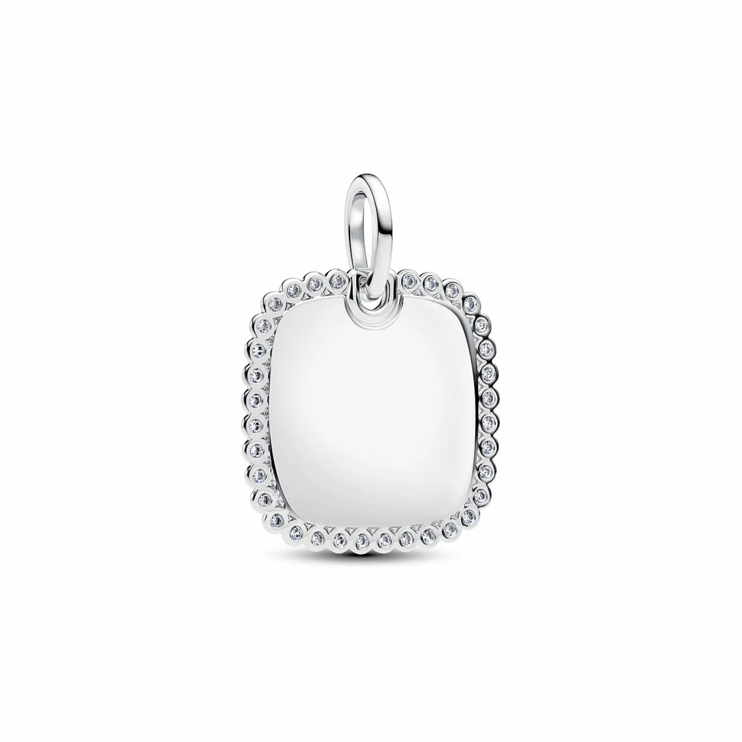 Pandora Anhänger Silber Eckige Gravurplatte 394009C01