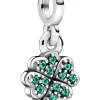 Pandora Damen Charm Vierblättriges Kleeblatt Silber 798974C01