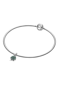Pandora Damen Charm Vierblättriges Kleeblatt Silber 798974C01