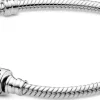 Pandora Damen Schlangen-Armband Zylinder 17cm Silber 598816C00-17