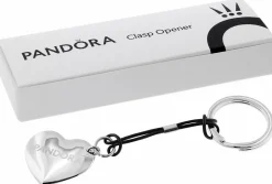 Pandora Damen-Creolen Ohrringe Pink Silber