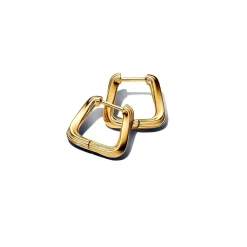 Pandora Damen-Ohrringe Gedrehtes Dreieck Goldfarben 263875C00