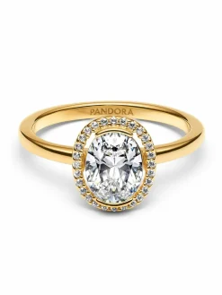 Pandora Damen-Ring Ovaler Funkelnder Heiligenschein 163802C01-54