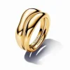 Pandora ESSENCE 163264C00-54 organisch Geformte Stacking-Ringe
