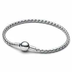 Pandora Moments Runder Verschluss Flügel-Kettenarmband 594028C00-18