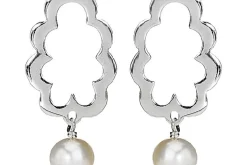 Pandora Pearl Scalloped Oval Drop Dangle Compose Earring Attachments