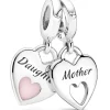 Pandora Silber Charm-Anhänger Mutter & Tochter 799187C01