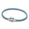 Pandora Türkis Kordel Schlangen Gliederarmband 593816C01-19