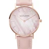 Paul Valentine Damen Armbanduhr ROSE GOLD PINK SEASHELL PINK 36 MM PV36613