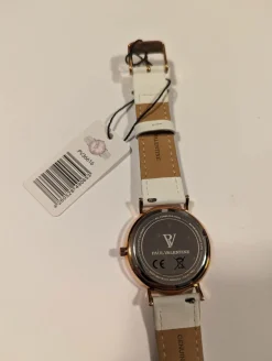 Paul Valentine Damen Armbanduhr ROSE GOLD PINK SEASHELL WHITE 36 MM PV36616