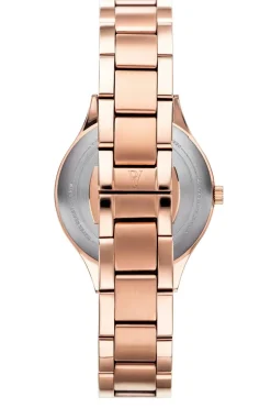 Paul Valentine Damen Armbanduhr HERMOSA ROSE GOLD BLACK 34 MM PV34112