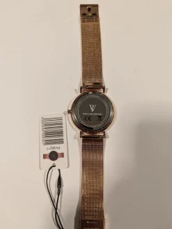 Paul Valentine Damen Armbanduhr PEARL ROSE GOLD MESH 38 MM PV38211