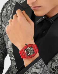 Philipp Plein Automatik Herrenuhr The $keleton Crystal