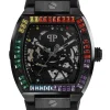 Philipp Plein Automatik Herrenuhr The $keleton Rainbow PWBAA0621