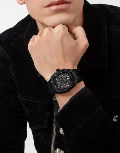 Philipp Plein Automatik Herrenuhr The $keleton Phantom PWBAA0221
