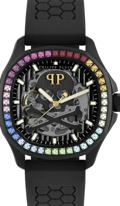 Philipp Plein Automatik Herrenuhr $keleton $pectre Rainbow