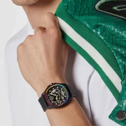 Philipp Plein Automatik Herrenuhr $keleton $pectre Rainbow