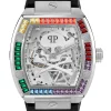 Philipp Plein Automatik Herrenuhr The $keleton Rainbow