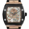 Philipp Plein Automatik Herrenuhr The $keleton Gold Rush PWBAA0121