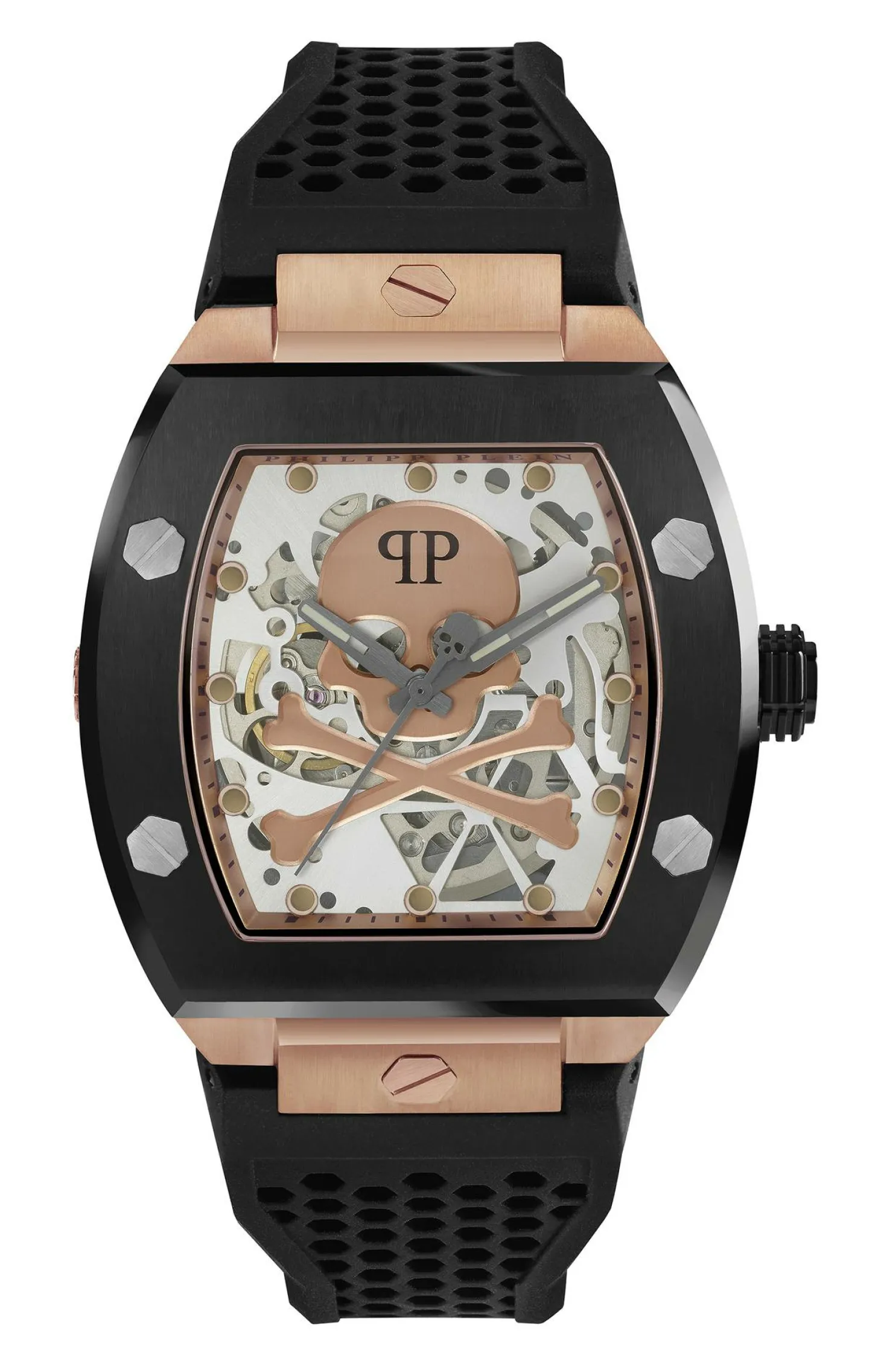 Philipp Plein Automatik Herrenuhr The $keleton Gold Rush PWBAA0121