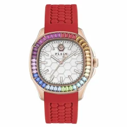 Philipp Plein Damen Armbanduhr Spectre Lady Weiß Gold PWTAA1024