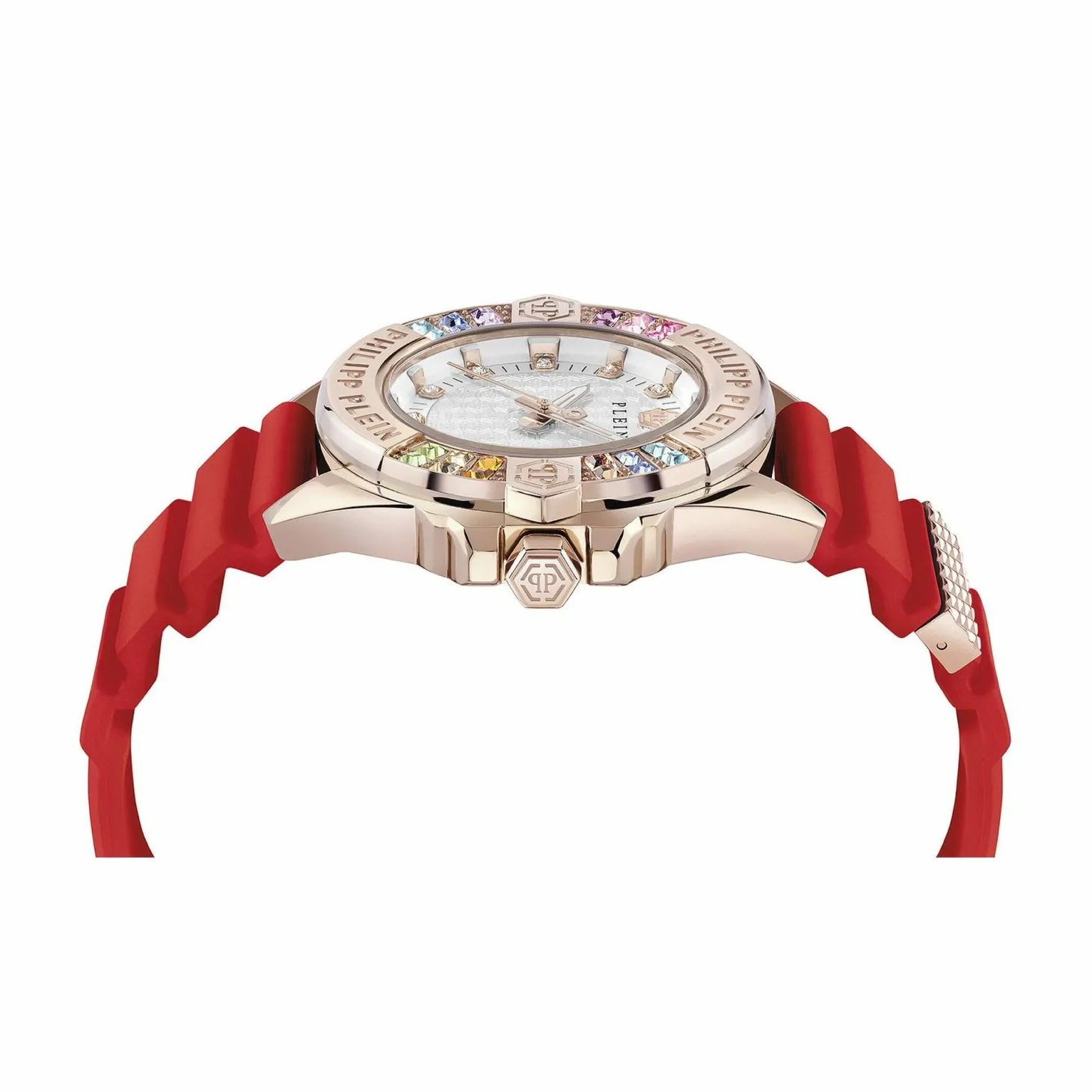 Philipp Plein Damen Armbanduhr PWOFA0325 Plein Majesty Rosé/Rot