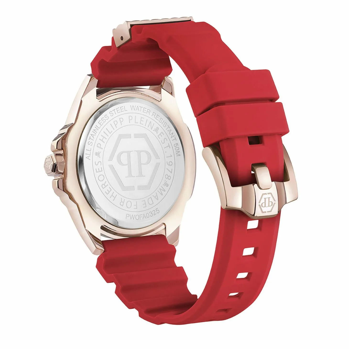 Philipp Plein Damen Armbanduhr PWOFA0325 Plein Majesty Rosé/Rot