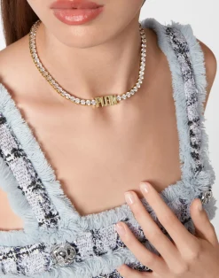 Philipp Plein Damen Halskette Lettering Crystal