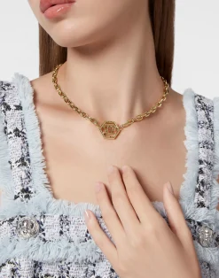 Philipp Plein Damen Halskette Hexagon