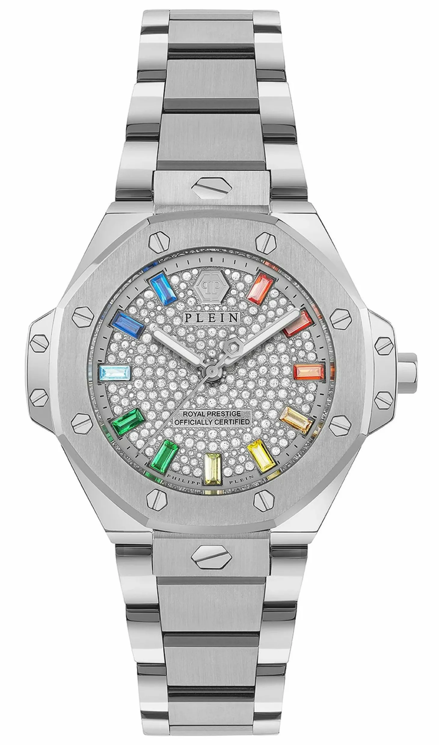 Philipp Plein Damen Uhr Royal Prestige PW4FA0425 Kristall 33 mm Edelstahl