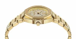 Philipp Plein Damen Uhr Royal Prestige PW4FA0525 Edelstahl Gold 33 mm Kristall‑Lünette