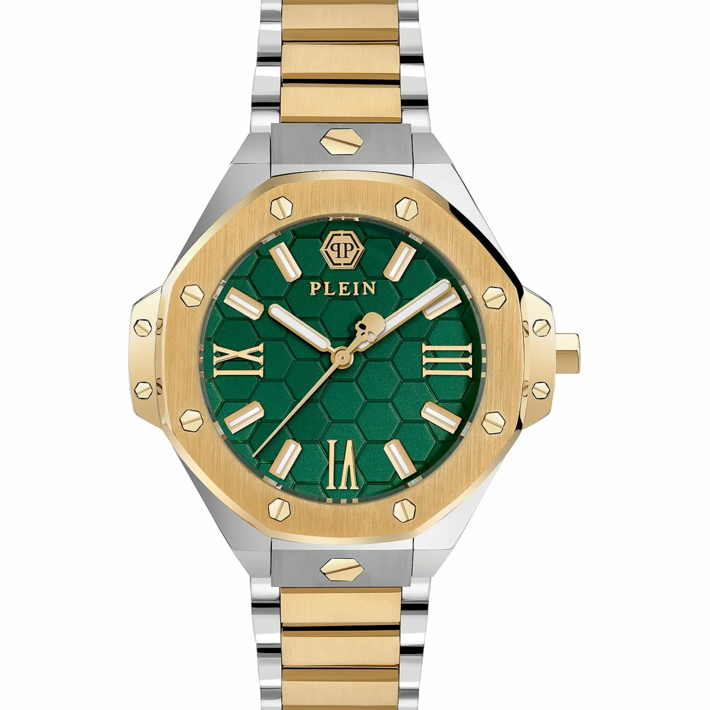 Philipp Plein Damen-Armbanduhr PWBDA0724 Grün / Bicolor