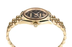 Philipp Plein Damenuhr Date Superlative Crystal Gold
