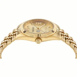 Philipp Plein Damenuhr Date Superlative Crystal PWYFA0425 Gold Edelstahl 34 mm