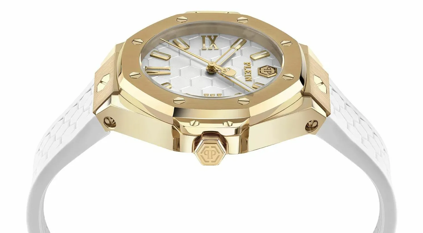 Philipp Plein Damenuhr Lady Royal PWBDA0224 Gold Weiß 39 mm
