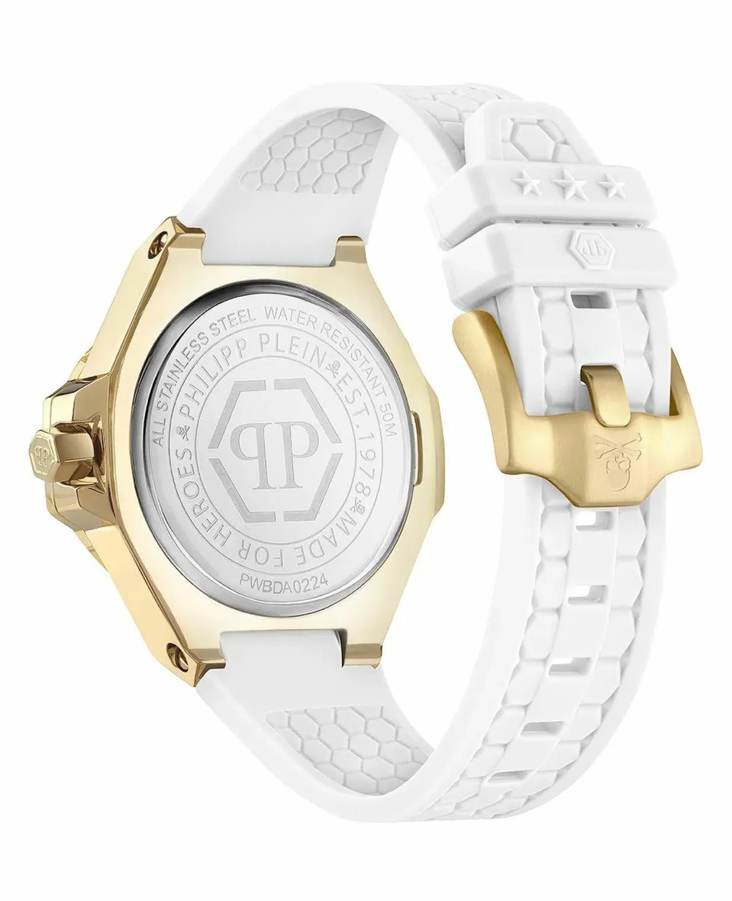 Philipp Plein Damenuhr Lady Royal PWBDA0224 Gold Weiß 39 mm