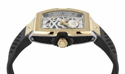 Philipp Plein Herren Automatikuhr The $keleton 2.0 PWJFA0825 Edelstahl 44 mm Multicolor