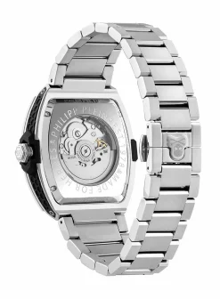 Philipp Plein Herren Automatikuhr The $keleton 2.0 PWJFA0425 Edelstahl Silber 44 mm