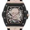 Philipp Plein Herren Automatikuhr The $keleton 2.0 PWJFA0225 Schwarz Edelstahl 44 mm