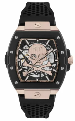 Philipp Plein Herren Automatikuhr The $keleton 2.0 PWJFA0225 Schwarz Edelstahl 44 mm