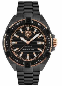 Philipp Plein Herren Uhr Urban Pulse PSFDA0724 Schwarz Edelstahl 47 mm