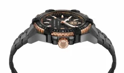 Philipp Plein Herren Uhr Urban Pulse PSFDA0724 Schwarz Edelstahl 47 mm
