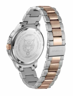 Philipp Plein Herren Uhr City Rush PSAEA0924 Bicolor Edelstahl Silber / Rosegold