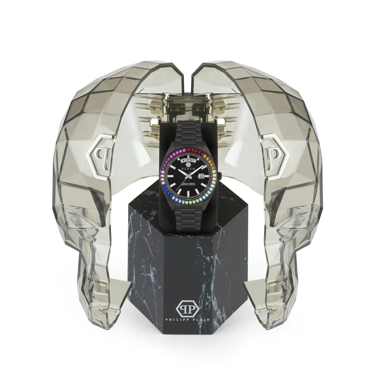 Philipp Plein Herrenuhr Date Superlative Rainbow