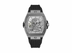 Philipp Plein Herrenuhr The $keleton Frosted Automatik PWJFA0925 Silber